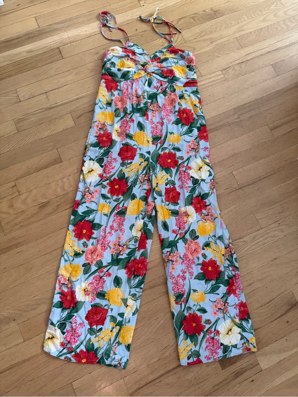 Old Navy Floral Print Wide-Leg Jumpsuit - Multi